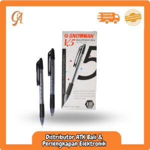 Jual Pulpen Hitam Merk Snowman V-5