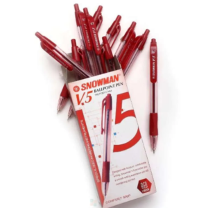 BALLPOINT WARNA MERAH/SNOWMAN V5
