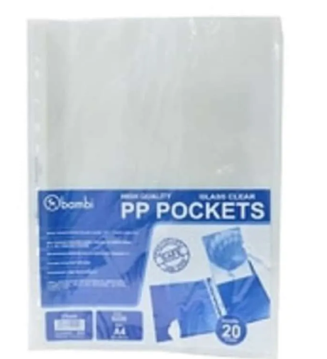 POCKET FILE PLASTIK A4 ( 1 PACK ISI 20 PCS ) 1 POCKET FILE PLASTIK A4 ( 1 PACK ISI 20 PCS )