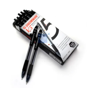 BALLPOINT WARNA HITAM / SNOWMAN V5
